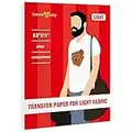 Inkjet Iron on Transfer Paper for White& Light T-Shirts, 8.5x11 Heat Transfer Paper for Inkjet Printer- Pack of 10 Sheets