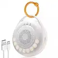 Machine à bruit blanc bébé portable avec lumière, musique pour endormir, 24 sons relaxants, batterie rechargeable, minuteur pour enfants et adultes