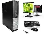 Optiplex Dell Intel i7-2600 Quad Core 16GB RAM 256GB SSD + 1TB HDD WiFi Windows 10 Desktop PC 22 FCS Computer Bundle (Renewed) (Renewed)