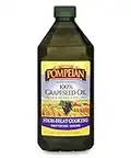 Pompeian 100% Grapeseed Oil, Light and Subtle Flavor, Perfect for High-Heat Cooking, Deep Frying and Baking, 68 FL. OZ.