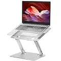 Soporte Portátil 10-17", Soporte Portatil Mesa Plegable Ventilado Soporte Ordenador Portátil de Aluminio con Altura Ajustable Portátil Elevador Portatil Laptop Stand para MacBook Lenovo HP PC