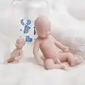 COSDOLL Mini Reborn Puppe Baby - Silikon Ganzkörper Minipuppe, Geschenk für Kinder, Jungen, Mädchen Kinder 3+ (5cm und 10cm)