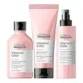 L'Oréal Professionnel Serie Expert Vitamino Colour Shampoo, Conditioner and 10-in-1 Spray Routine, Boosts Radiance and Shine, For Coloured Hair, 300 ml, 200 ml and 190 ml