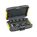 Dewalt Extreme Impact Steckschlüssel-Set für Schlagschrauber DT7507 (9-teilig, inkl. 1/4" zu 1/2" Adapter, absolut schlagfest, für bis 300 Nm+ geeignet, gelaserte Größenangaben)