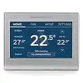 Honeywell Home RTH9585WF Wi-Fi Smart Colour Thermostat, 7-Day Programmable, Touchscreen, Energy Star, Alexa Ready, C-Wire Required, Not Compatible with Line Volt Heating, Silver