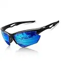 BONDDI Gafas de Sol Deportivas, Gafas de Sol Deportivas Polarizadas para Hombre y Mujer, Protección UV400, Montura TR90 Ligera y Envolvente para Ciclismo Pesca Golf Running Conducción Esquí Senderismo