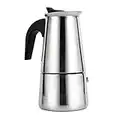 Percolateur en acier inoxydable Moka Pot Percolateur cuisinière Top Cafetière Espresso Cafetière Cuisinière pour bureau à domicile(200ml)