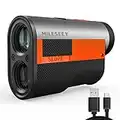 MiLESEEY Rechargeable Golf Range finder 656 Yds with Slope Switch, ±0.5yard Accuracy, 2s Fast Flag Pin Lock with Pulse Vibration, Legal golf rangefinder with Magnetic Strip