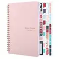 To Do List Notebook, A5 Weekly Planner Undated, Planning Pad Checklist Productivity Organizer 52 Pages for Students, Work, Fitness(Pink)