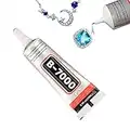 SAPBOND B7000 Jewelry Rhinestones Glue Crystal Clear Adhesive for Crafts (25 ml/ 0.9oz), Multi-Function Waterproof Super Glues for Jewelry Making Gem Nail Art Fabric Phone Screen Repair Stone Wood