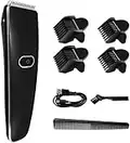 Intexca One-Button Cordless Hair Clipper Trimmer Kit with Stainless Steel Blades, 3/6/9/12mm Detachable Combs for Kids, Adults