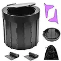 7thLake Portable Potty, Portable Folding Camping Toilet, Adult Travel Portable Toilet for Car with Bags for Hiking,Long Trips,Beach and Traffic Jam