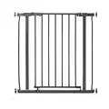 Dreambaby Ava Baby Safety Gate - Pressure Mounted Security Gate - Fits Opening from 75-81 cm Wide & 75cm Tall - with Double Locking Mechanism Feature - Charcoal - Model G2096BB