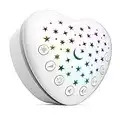 BEREST A13 White Noise Machine & Baby Sleep Soother with 15 Soothing Sounds & Projector Star Night Light, Cry Sensor, Rechargeable Lithium Battery, Portable for Baby, Toddlers, Attaches to Crib