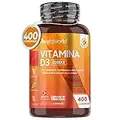 Vitamina D3 Alto Dosaggio (50µg) - Vitamina D 2000 UI da 400 Compresse, 1+ Anno di Vitamin D3 - La Vit D Contribuisce al Normale Funzionamento del Sistema Immunitario - Vitamina D Pura Senza Glutine