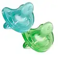 Chicco Soft ergonomic pacifier in silicone x 2, blue / green, 16-36 months