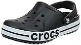 Crocs Women's Bayaband Clog, Black/White, 13 UK