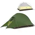 Naturehike Cloud-up Ultraligero 1 Persona Tienda de campaña Impermeable Doble Capa Camping Tienda de campaña (20D Verde Bosque Actualizar)