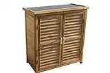 Outdoor Garden Wooden Storage Cabinet or Tool Shed In Natural