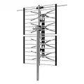 PrimeCables® 65 Miles Range High Gain VHF/UHF Combo HD TV Outdoor Antenna