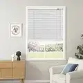 YIIBAII Mini Blinds for 36" W x 64" H Windows 1" Aluminum Horizontal Venetian Blinds Darkening with Rope and Pole can Mounted Inside or Outside