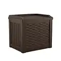 Suncast 22 Gallon Small Resin Storage Seat, Java, SSW600J