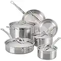 Hestan - ProBond Collection - Professional Clad Stainless Steel 10-Piece Ultimate Cookware Set, Induction Cooktop Compatible