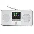 LEMEGA IR4S Stereo WIFI Internet Radio,Portable DAB/DAB+/FM Digital Radio,Spotify Connect,Bluetooth Speaker,Dual Alarms Clock,60 Presets,Headphone-Output,Batteries or Mains Powered - Grey