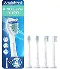 Pack con 4 cabezales demirdental compatibles con los recambios de Philips Sonicare, mini, cepillos de dureza duro, Blanco, HX7044