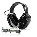 Muffpro Bluetooth Hearing Protection Ear Protection with Safety Glasses, NRR 25 dB Noise Canceling Earmuffs for Snowblowing, Mowing, Construction