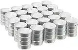 Lot de 100 Bougies Chauffe-plat blanches Individuelles sans Parfum - Bougies sans Odeur 39 mm de Diamètre - Idéal pour Réchauffer les Assiettes, Décorations, Brûleur d'essences