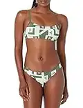 adidas womens Logo Graphic Bikini athletic two piece swimsuit, Green Oxide, X-Small US