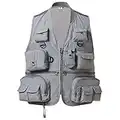 BASSDASH Versatile Men's Women's Fishing Photography Vest with Mesh Back 4 Sizes