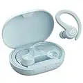 JLab Go Air Sport - Wireless Workout Earbuds Featuring C3 Clear Calling, Secure Earhook Sport Design, 32+ Hour Bluetooth Playtime, and 3 EQ Sound Settings (Light Blue)