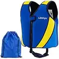 Limmys Giubbotto da Nuoto in Neoprene per Bambini - Aiuto Ideale per Il galleggiamento per Bambini e Bambine - Borsa con Coulisse Inclusa, Marchio Europeo (Piccolo, Blu Reale)