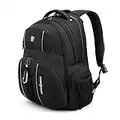 Swiss Gear Under Seat Size Rainproof Backpack for Laptop - Holds Up to 17.3-Inch Laptop, Black