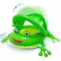 NEWYANG Barca per Bebè Gonfiabili – Frog Piscina Baby Salvagente bambino Anello Salvagente con Sedile di Sicurezza, Salvagente per bambini con Regolabile Parasole 12-36 Mesi Toddler Kids Child