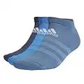 adidas, Cush Low, Socks, Altbleu/Brblue/Shanav, M, Unisex-Adult