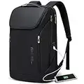 BANGE Business Smart Backpack Waterproof fit 15.6 Inch Laptop Backpack with USB Charging Port,Commuter Travel Durable Backpack (Black)