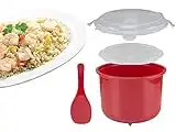 BEPER C106CAS001 Cuociriso Microonde da 2.6L - Cuoci Riso, Cereali, Legumi, Couscous al Microonde, BPA Free