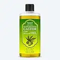 Supremely Cold Pressed Castor Oil 100ml - Pure, Natural, Vegan, Hexane-Free, No GMO Multipurpose Hair & Skin Care Eyelashes and Eyebrow Hair Growth