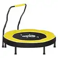 SONGMICS Trampoline for Kids, 3ft Mini Trampoline with Handlebar, Toddler Trampoline for Indoor and Outdoor, Max. Load 220 lb, Yellow USTR036Y01