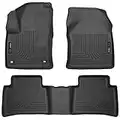 Husky Liners 98991 Black Fits 2016-20 Toyota Prius, 2017-20 Toyota Prius Prime Weatherbeater Front & 2nd Seat Floor Mats