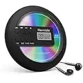 Rechargeable Portable CD Player for Car, Hernido Discman CD Player with FM Transmitter, 20 Hours Playtime Personal Compact Disc CD Player, USB CD Walkman with Headphones, Anti-Skip & Resume Playback