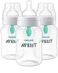 Philips Avent Anti-colic Baby Bottle with AirFree Vent, 9oz, 3 pack, SCY703/03