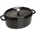 STAUB Cocotte en Fonte, Ovale, Ø 37 cm, 8 L, Noir Mat