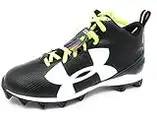 Under Armour Boy's Crusher Mid Jr Football Cleat Black Size: 6 UK