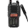 BAOFENG UV-9G GMRS Radio, Waterproof Two Way Radio for Adults, NOAA Scanner & Receiver Long Range Rechargeable Handheld Radio, Repeater Compatible, with Programming Cable