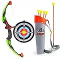 Own1one Bow and Arrow Toy, Archery Set Kids with LED Lights, Suction Cups Arrows, Target and Quiver, Indoor and Outdoor Sport Game for Boys Girls