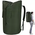 Laundry Bag Extra Large Heavy Duty, 115L Laundry Backpack Bag, Durable Laundry Bag with Straps, Army Green Laundry Bag for College, Top Loading Duffle Bag for Camp, Dorm, Apartment, Laundromat